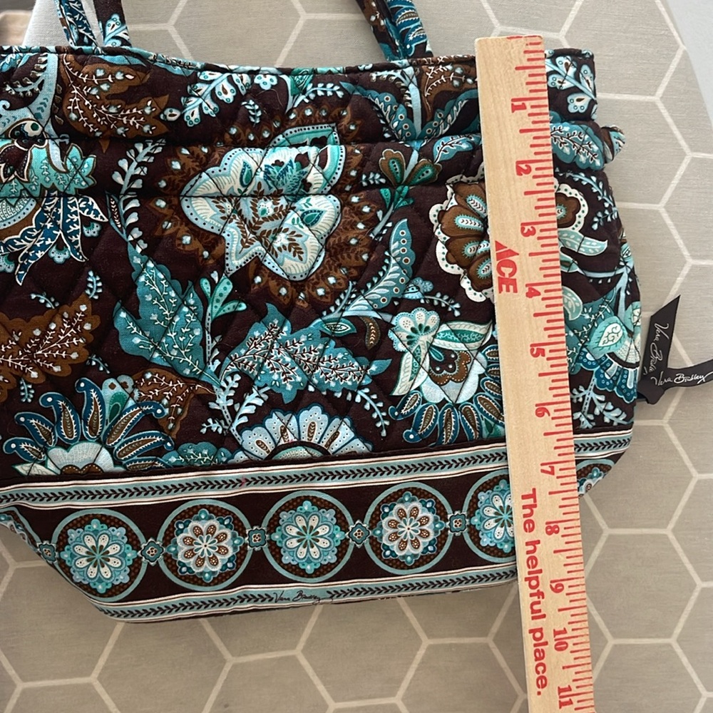 Vera Bradley Tote Java Blue Pattern - Picture 9 of 12